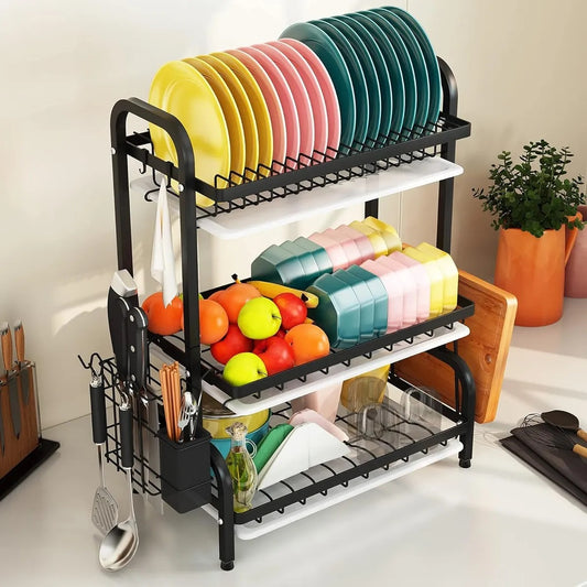 ESTANTE ESCURRIDOR DE PLATOS 3 NIVELES+ENVIO GRATIS🎁